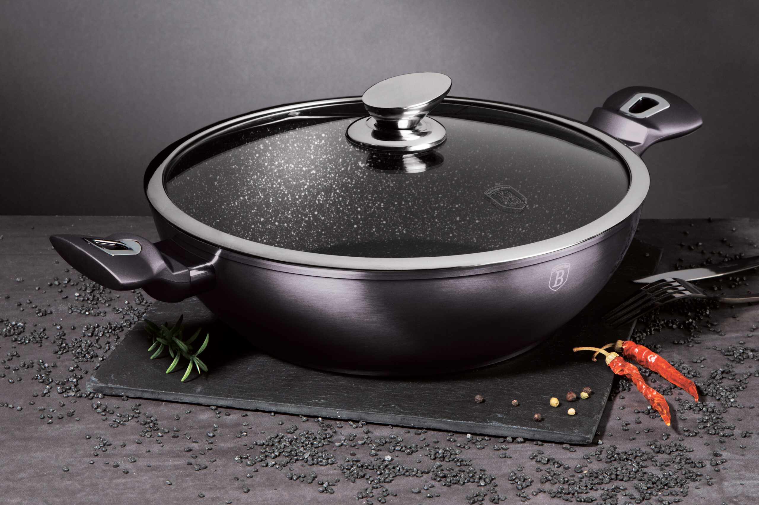 Wok Keptuv Su Dang Iu Cm Metallic Line Carbon Pro Edition