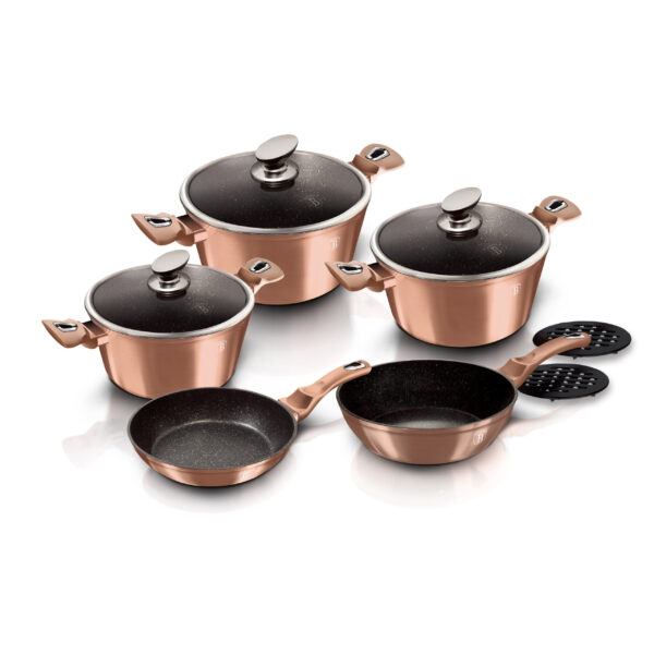 10 vnt. indų rinkinys, "Metallic Line Rose Gold Edition-Berlinger Haus-BH-1220N-2