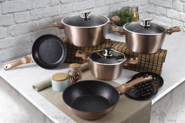 10 vnt. indų rinkinys, "Metallic Line Rose Gold Edition-Berlinger Haus-BH-1220N-4