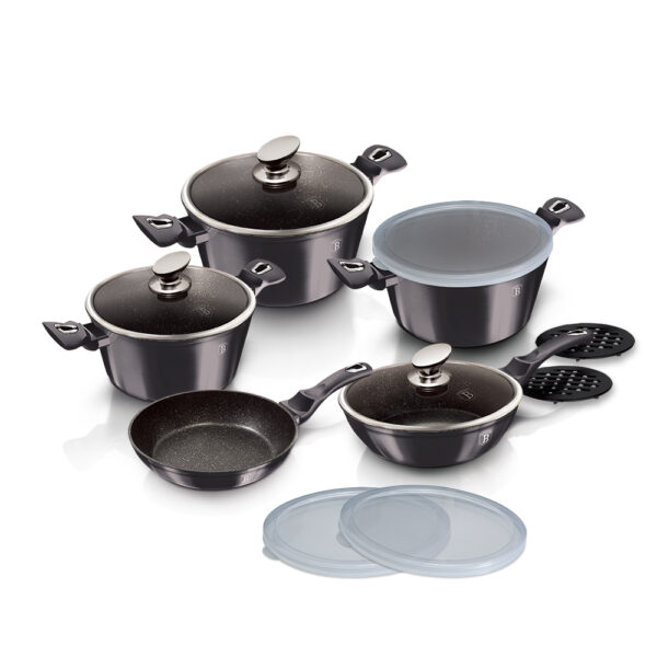 13 dalių indų rinkinys, "Metallic Line Carbon Pro Edition-Berlinger Haus-BH-6886-2