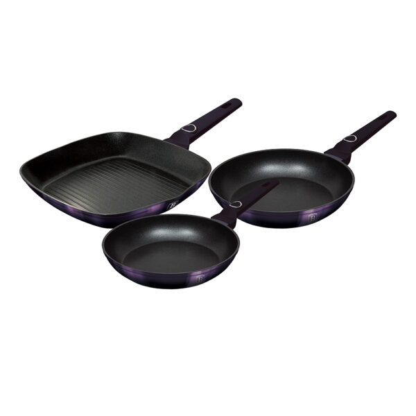 3 dalių keptuvių rinkinys, violetinė "Eclipse" kolekcija-Berlinger Haus-BH-7104-1