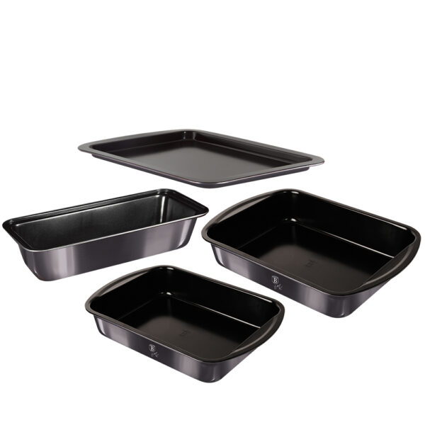 4 vnt. kepimo formų rinkinys, anglies pro-Berlinger Haus-BH-7622-1