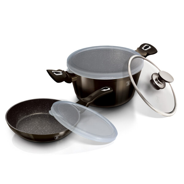 5 vnt. indų rinkinys, "Metallic Line Shiny Black Edition-Berlinger Haus-BH-6616T-32