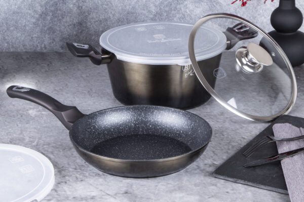5 vnt. indų rinkinys, "Metallic Line Shiny Black Edition-Berlinger Haus-BH-6616T-36