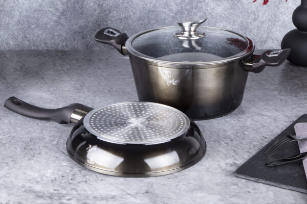 5 vnt. indų rinkinys, "Metallic Line Shiny Black Edition-Berlinger Haus-BH-6616T-40