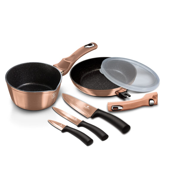6 vnt. indų rinkinys, "Metallic Line Rose Gold Edition-Berlinger Haus-BH-7186-1