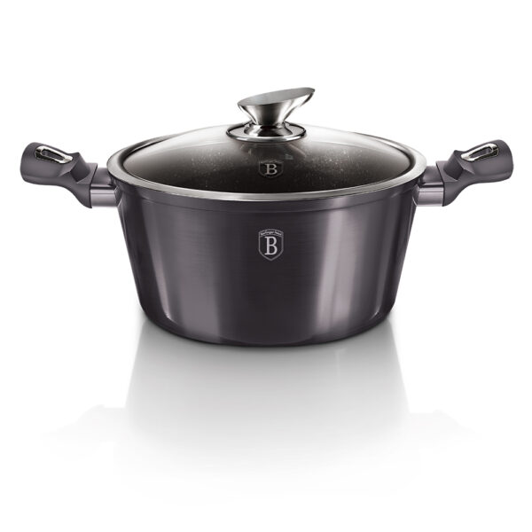 Puodas su dangčiu, 28 cm, "Metallic Line Carbon Pro Edition-Berlinger Haus-BH-6894-2