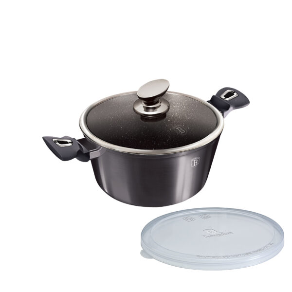 Puodas su dangčiu, 28 cm, "Metallic Line Carbon Pro Edition-Berlinger Haus-BH-6894-3
