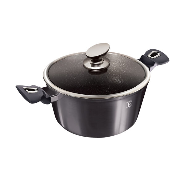 Puodas su dangčiu, 28 cm, "Metallic Line Carbon Pro Edition-Berlinger Haus-BH-6894-4