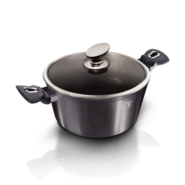 Puodas su dangčiu, 28 cm, "Metallic Line Carbon Pro Edition-Berlinger Haus-BH-6894-5
