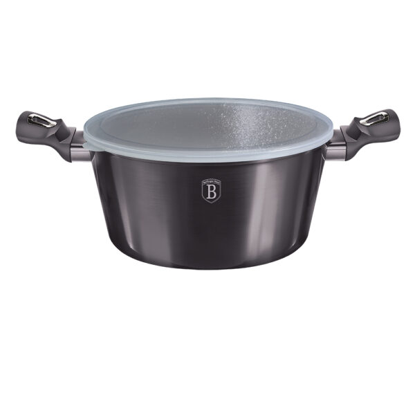 Puodas su dangčiu, 28 cm, "Metallic Line Carbon Pro Edition-Berlinger Haus-BH-6894-6