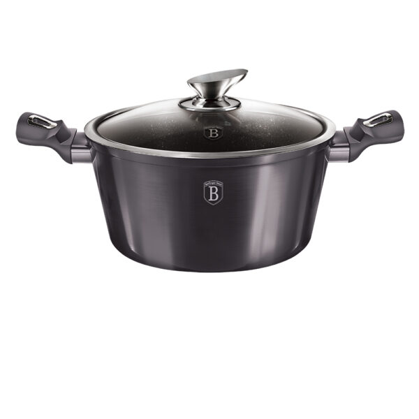 Puodas su dangčiu, 28 cm, "Metallic Line Carbon Pro Edition-Berlinger Haus-BH-6894-7