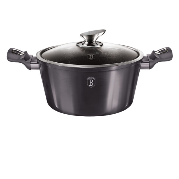 Puodas su dangčiu, 28 cm, "Metallic Line Carbon Pro Edition-Berlinger Haus-BH-6894-1