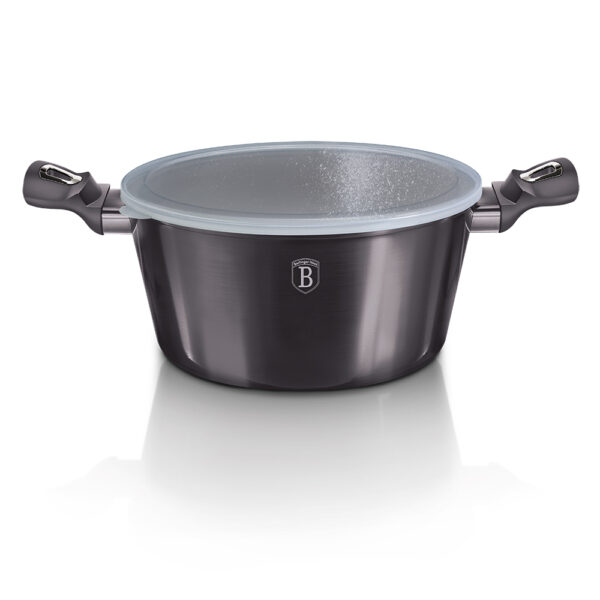 Puodas su dangčiu, 28 cm, "Metallic Line Carbon Pro Edition-Berlinger Haus-BH-6894-8
