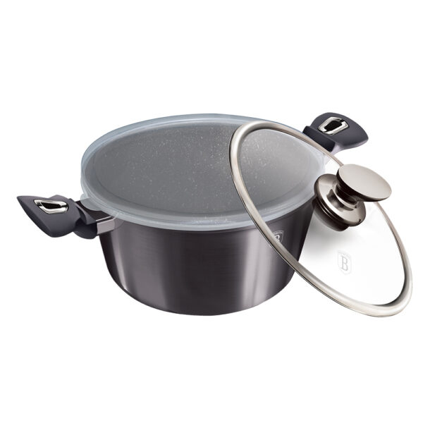 Puodas su dangčiu, 28 cm, "Metallic Line Carbon Pro Edition-Berlinger Haus-BH-6894-9