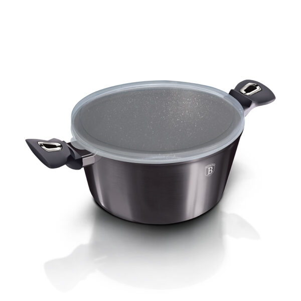 Puodas su dangčiu, 28 cm, "Metallic Line Carbon Pro Edition-Berlinger Haus-BH-6894-10