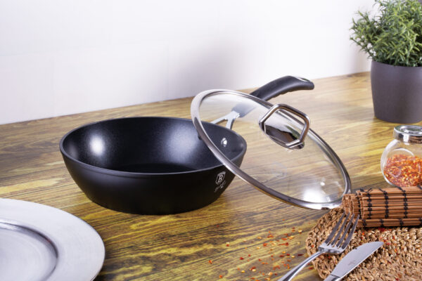 Gili keptuvė su dangčiu, 24 cm, juoda "Professional Line-Berlinger Haus-BH-6119-4