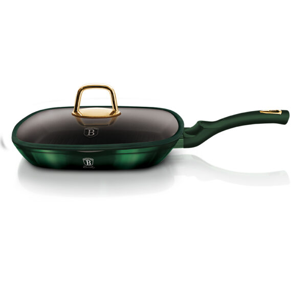 Grilio keptuvė su dangčiu, 28 cm, "Emerald Collection-Berlinger Haus-BH-6051-4