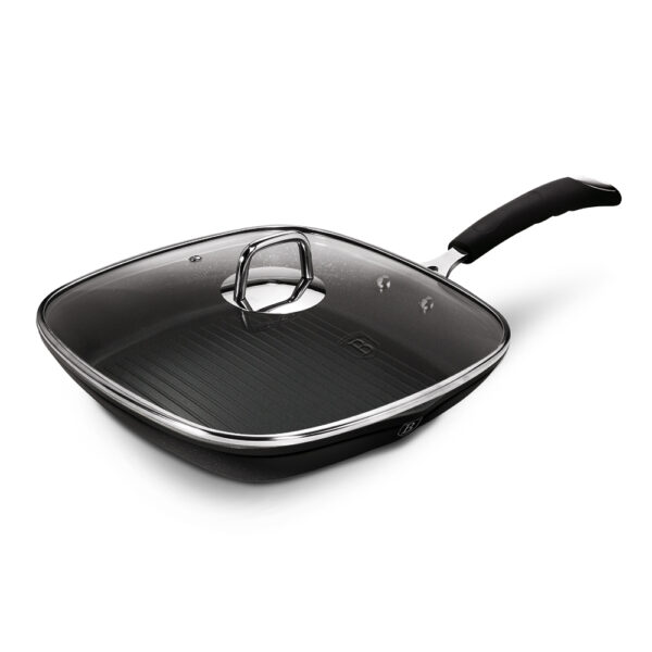 Grilio keptuvė su dangčiu, 28 cm, juoda "Professional Line-Berlinger Haus-BH-6130-1