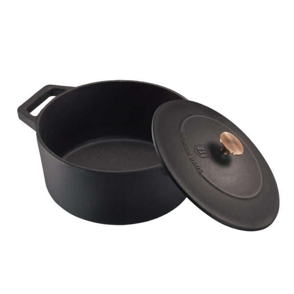 Ketaus keptuvė, 20 cm, ketaus, matinės juodos spalvos-Berlinger Haus-BH-6491-5
