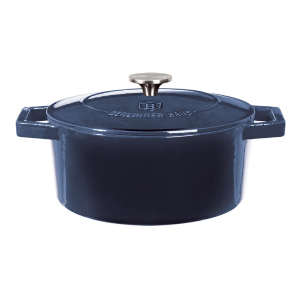 Ketaus keptuvė, 24 cm, ketaus, akvamarino spalvos-Berlinger Haus-BH-6522-3
