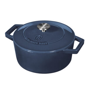 Ketaus keptuvė, 24 cm, ketaus, akvamarino spalvos-Berlinger Haus-BH-6522-1