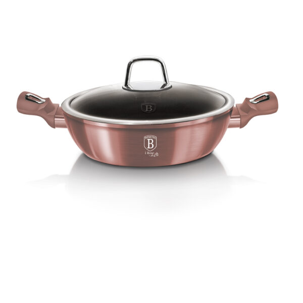 Shallow pot with lid, 28 cm, I-Rose Collection-Berlinger Haus-BH-6037-3