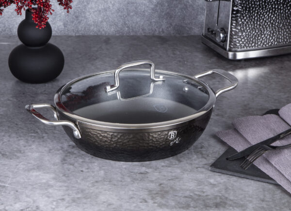Negilus puodas su dangčiu, 28 cm, "Shine Basalt" kolekcija-Berlinger Haus-BH-6657-20