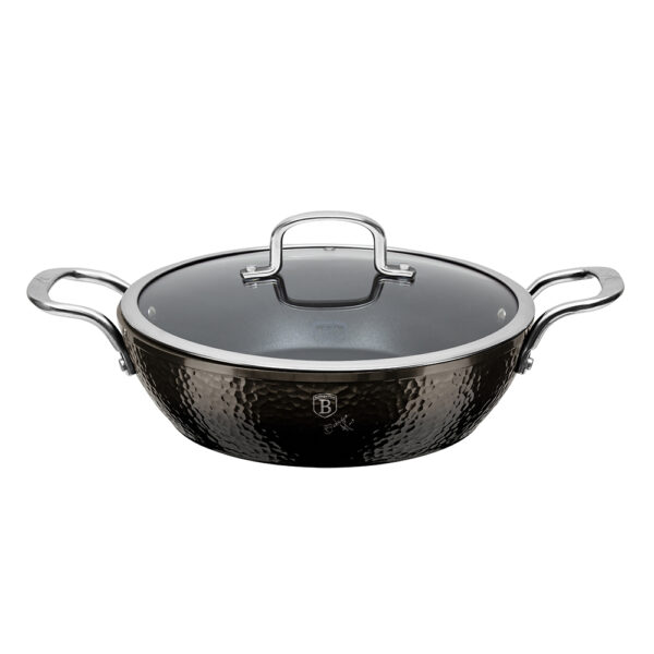 Negilus puodas su dangčiu, 28 cm, "Shine Basalt" kolekcija-Berlinger Haus-BH-6657-1