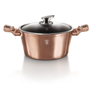 Puodas su dangčiu, 20 cm, "Metallic Line Rose Gold Edition-Berlinger Haus-BH-1514N-2