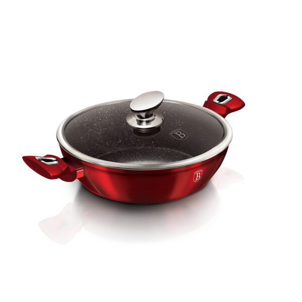 Seklus puodas su dangčiu, 32 cm, "Metallic Line Burgundy Edition-Berlinger Haus-BH-1264N-3