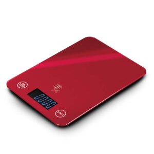 Skaitmeninės virtuvinės svarstyklės, 5 kg talpos, bordo spalvos-Berlinger Haus-BH-9350-1