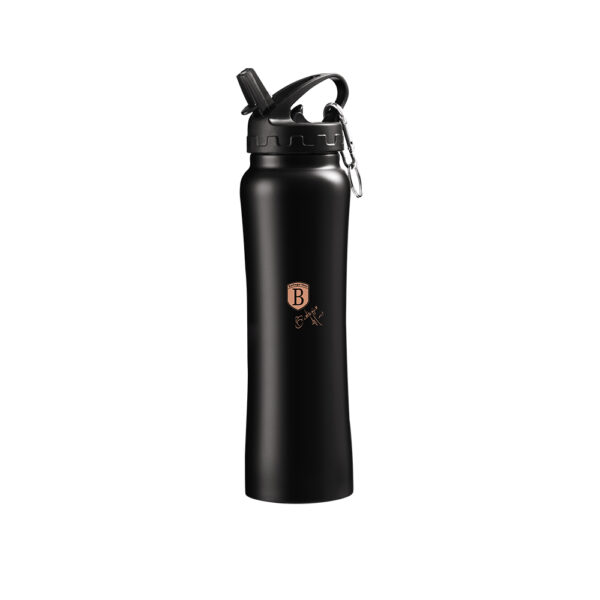 Sportinis butelis, 0,5 l, juodas-rožinis auksas-Berlinger Haus-BH-7498-2