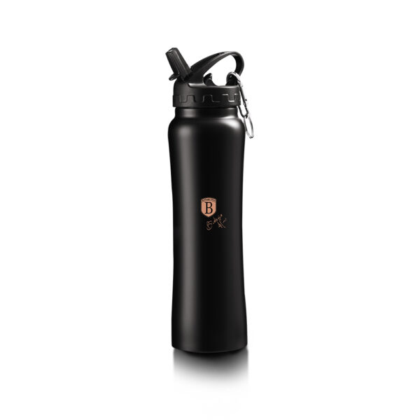 Sportinis butelis, 0,5 l, juodas-rožinis auksas-Berlinger Haus-BH-7498-1