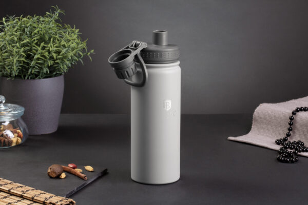 Sportinis buteliukas, 540 ml, matinės pilkos spalvos-Berlinger Haus-BH-7814-12