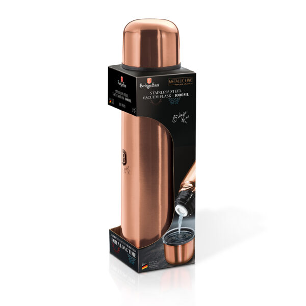 Vakuuminė kolba, 1,0 l, rožinio aukso spalvos-Berlinger Haus-BH-7605-3