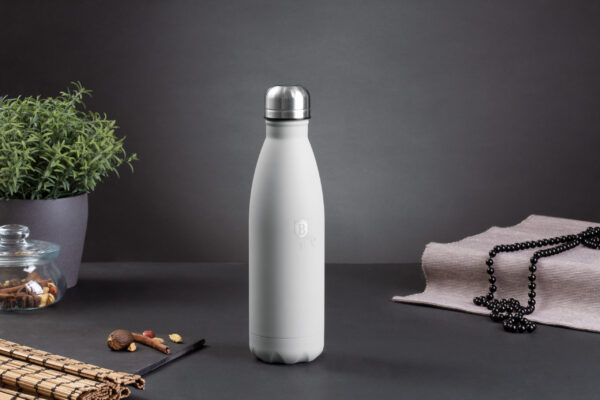 Vakuuminė kolba, butelio formos, 0,5 l, matinės pilkos spalvos-Berlinger Haus-BH-7816-3