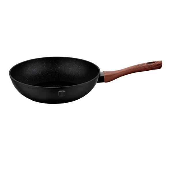 Wok 28 cm Ebony Rosewood kolekcija NEMOKAMAS PROTEKTORIUS Berlinger Haus BH 1719 1