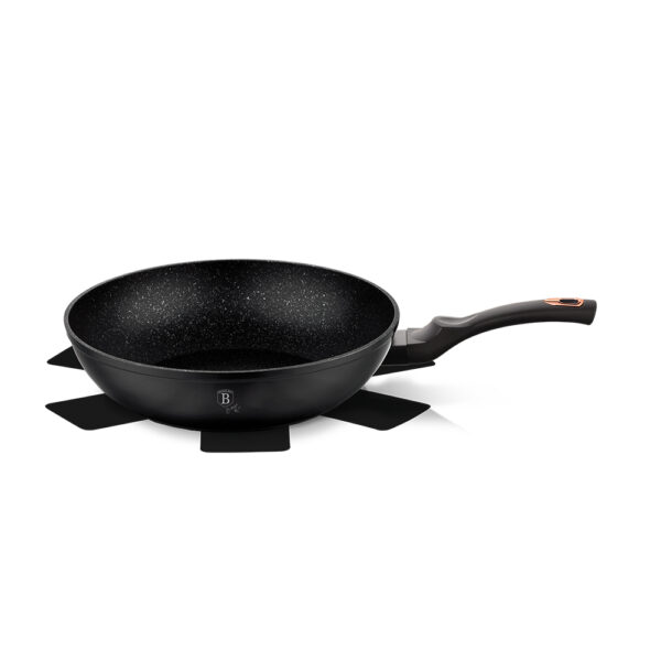Wok, 28 cm, juodas-Berlinger Haus-BH-1638N-4-13