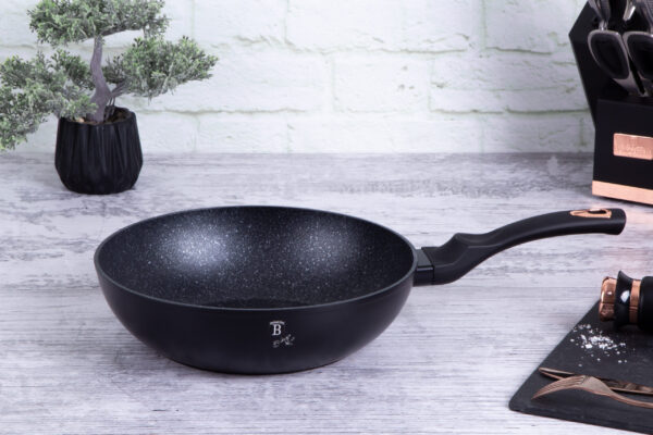 Wok, 28 cm, juodas-Berlinger Haus-BH-1638N-4-15