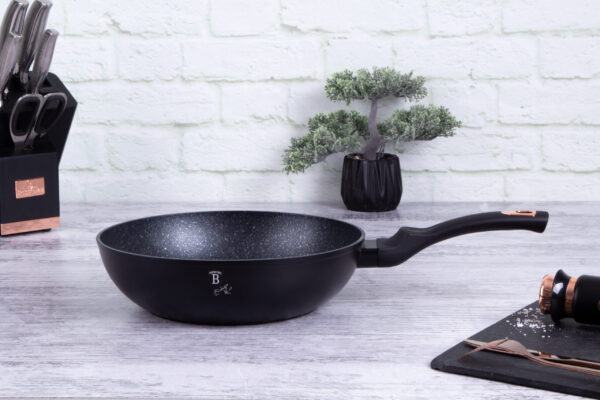Wok, 28 cm, juodas-Berlinger Haus-BH-1638N-4-16