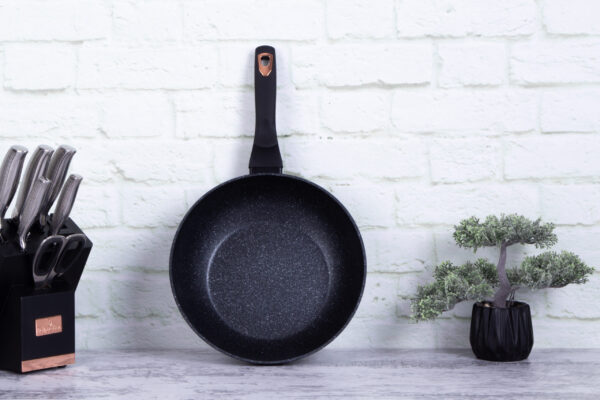 Wok, 28 cm, juodas-Berlinger Haus-BH-1638N-4-17