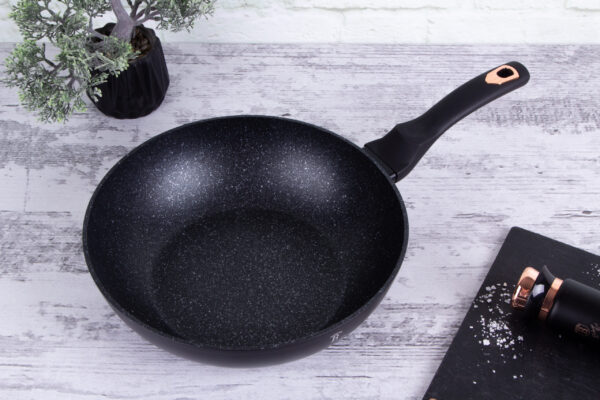 Wok, 28 cm, juodas-Berlinger Haus-BH-1638N-4-19