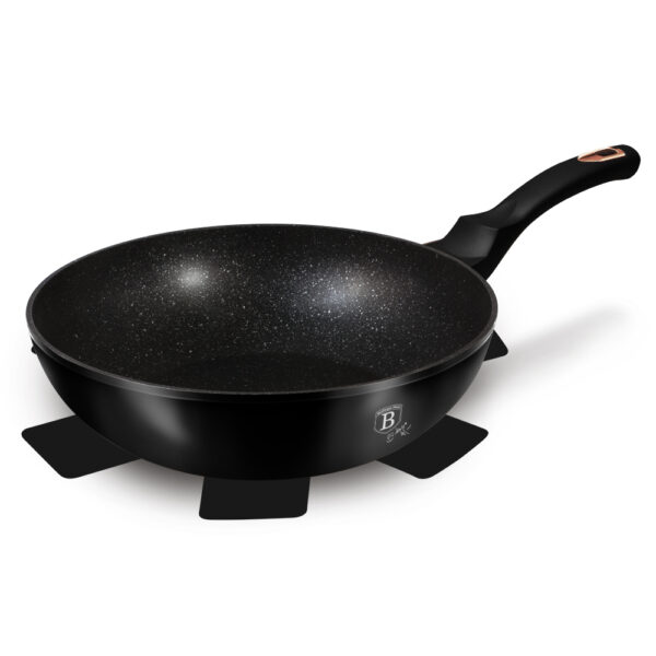 Wok, 28 cm, juodas-Berlinger Haus-BH-1638N-4-10